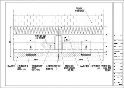 某地大型四层商业楼幕墙建筑施工图
